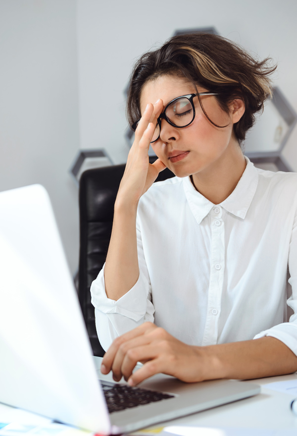 emprendedora fustrada